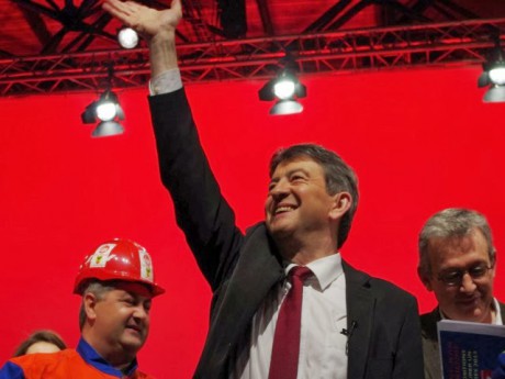 jean luc melenchon meeting lyon