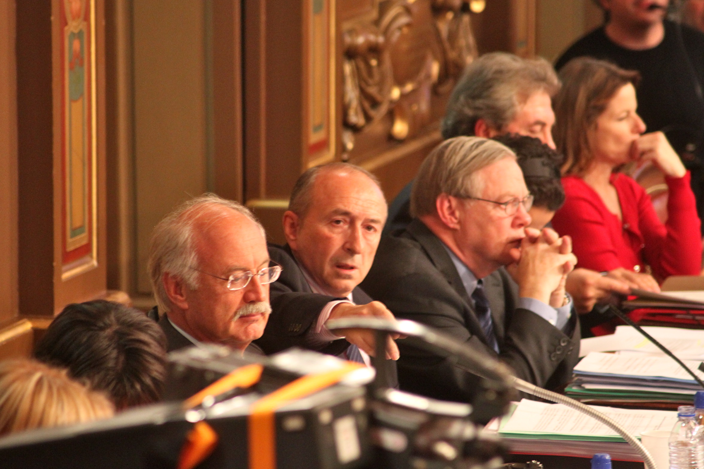 L'hémicycle de la salle du Conseil Muncipal
