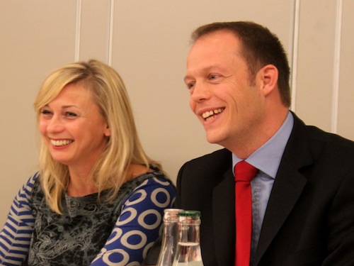 Christophe Boudot en compagnie de Marine Le Pen