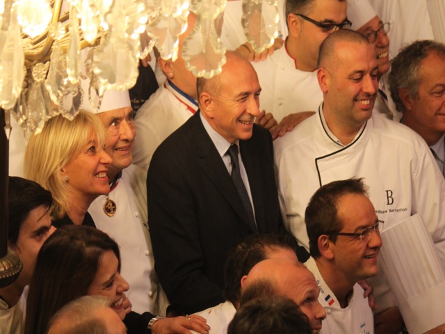 Gérard Collomb lors de la présentation du projet de la Cité de la Gastronomie - LyonMag
