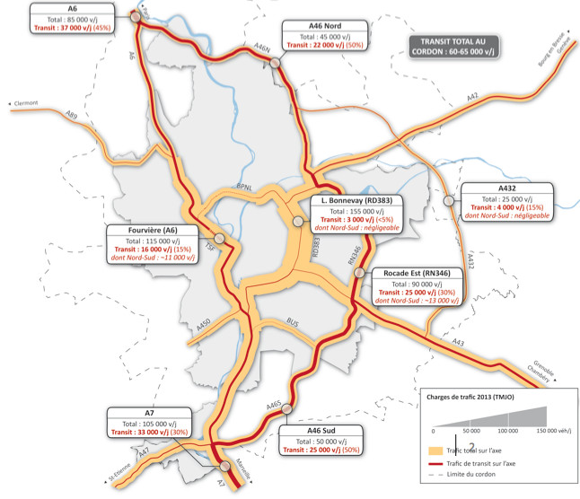 Le contournement routier actuel - DR
