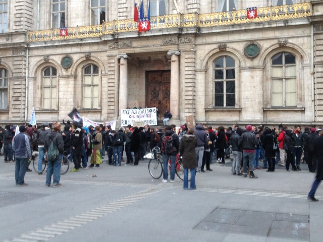 Les manifestants samedi après-midi - LyonMag