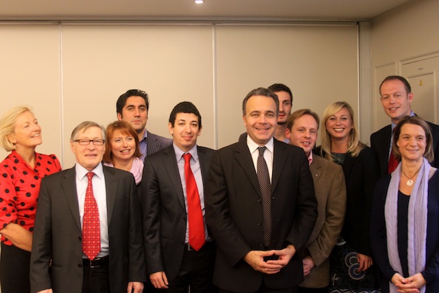 De gauche à droite : Grégory Daime, Maxence Iffouzar, Jean-Jacques David, Denis Broliquier, Christelle Madeleine, Thierry Mouillac