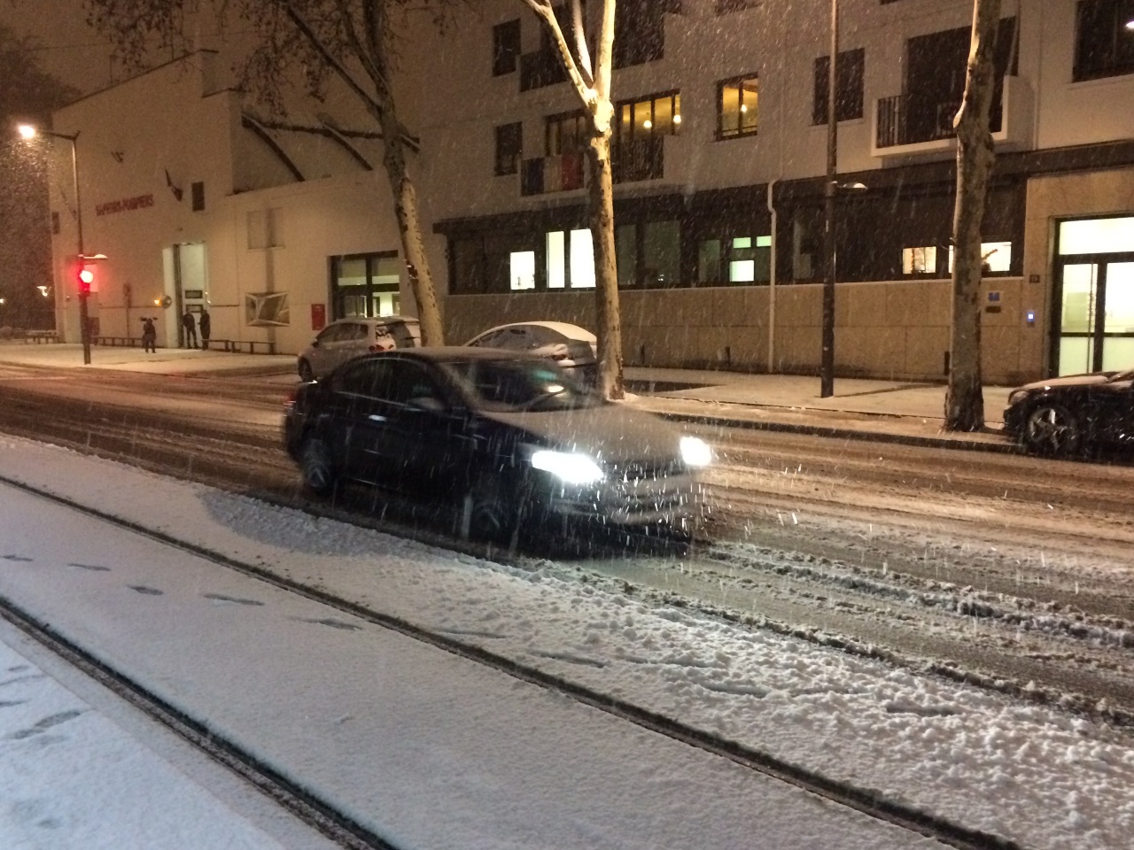 Lyon sous la neige ce matin - LyonMag