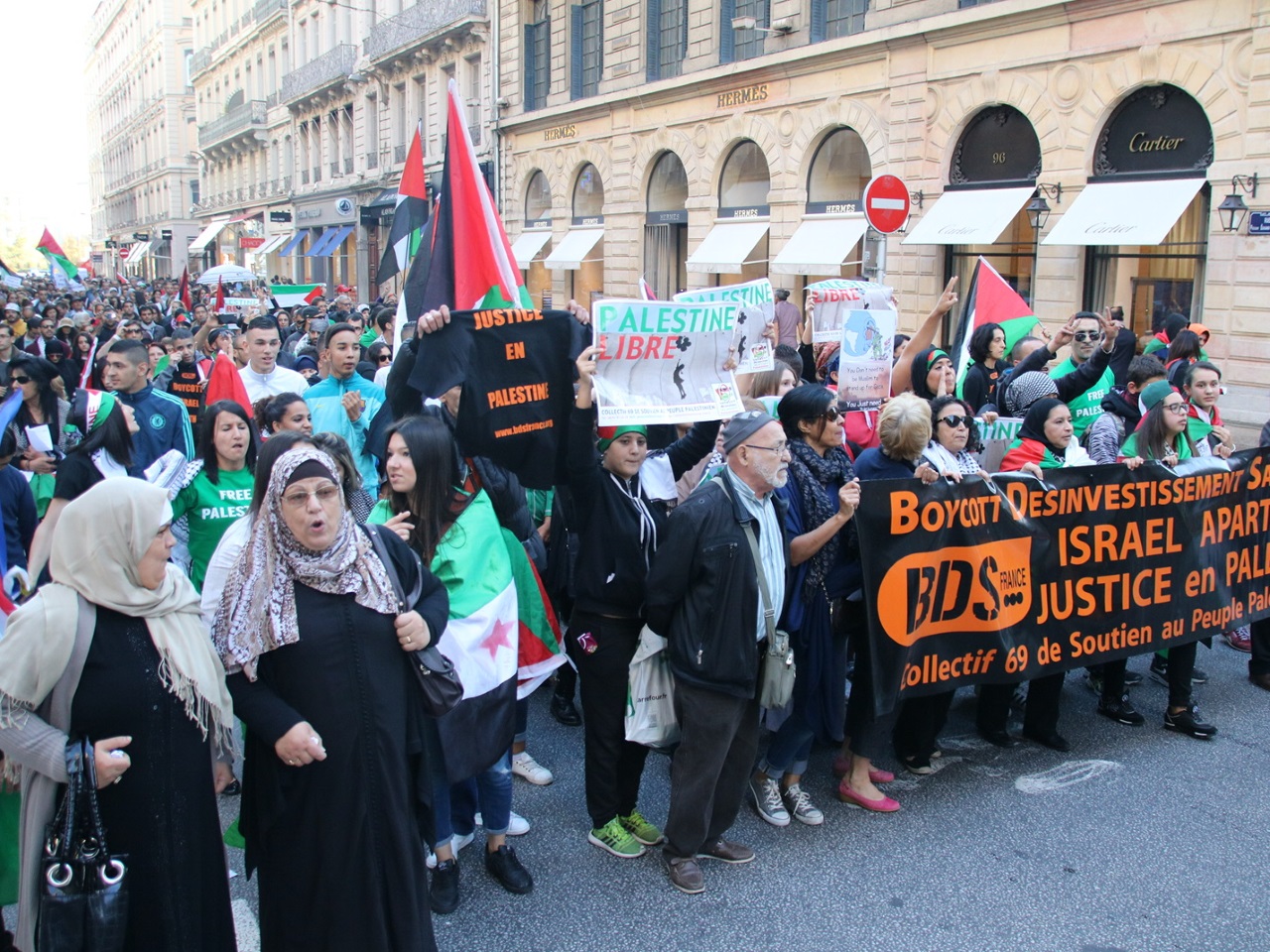 Manifestation de soutien à la Palestine - LyonMag