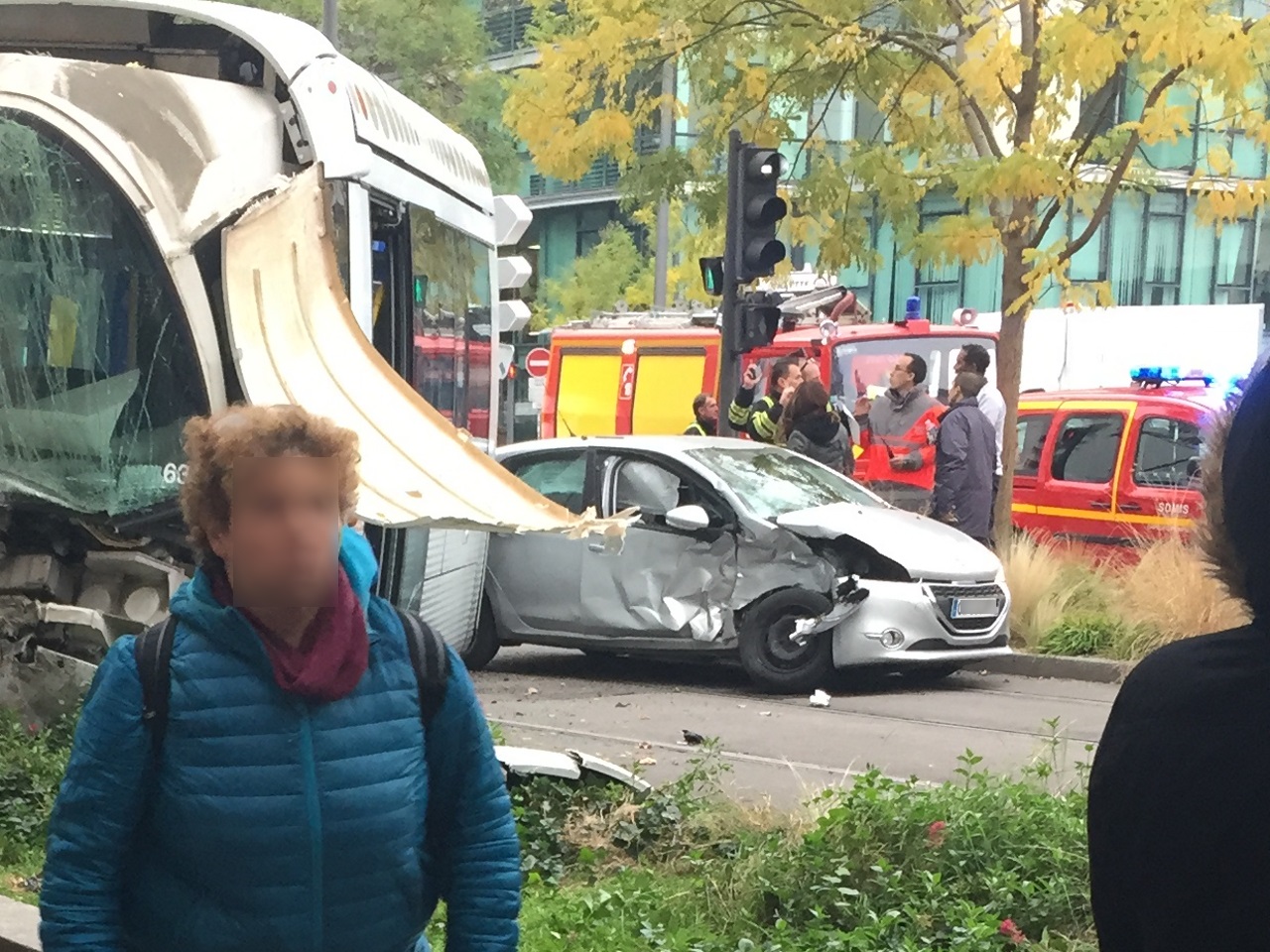 Le véhicule a été sérieusement touché - DR