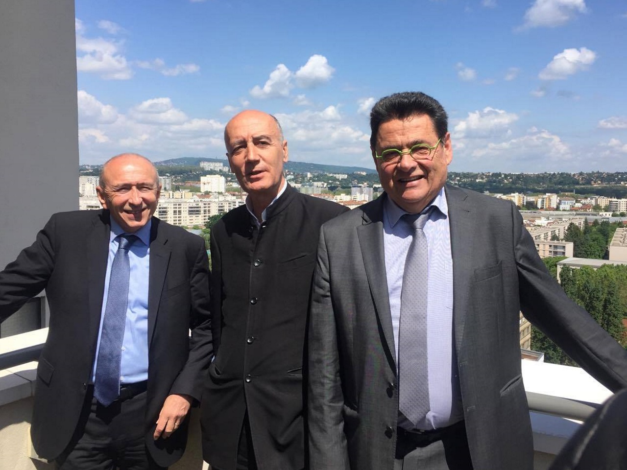Gérard Collomb, Nicolas Michelin et Jean-Paul Bret - LyonMag