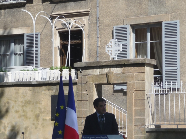 François Fillon lors de l'inauguration du mémorial Jean Moulin - Photo Lyonmag.com