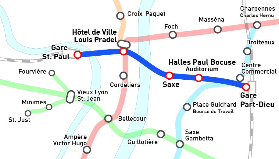 La ligne de métro souhaitée par Michel Havard - DR