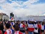 Plus de 20 000 supporters sur la place Bellecour