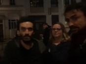 Grégory Doucet et Fanny Dubot, à droite, face au leader du groupe d'habitants - Capture d'écran LyonMag