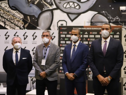 Jean-Michel Aulas, Jordi Bertomeu, Tony Parker et Gaëtan Muller ce vendredi - LyonMag