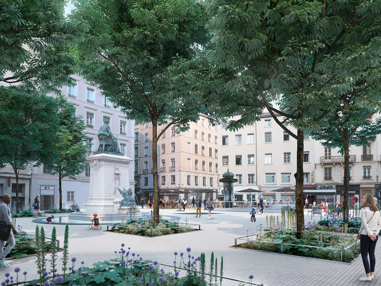 La future place Ampère - DR